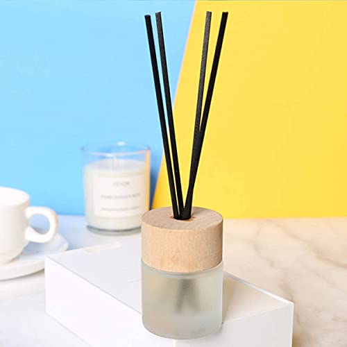 100PCS Reed Diffuser,7 Inch Aromatherapy Diffuser Black Fiber Sticks-Black Reed Diffuser Sticks for Home Office Spa and Bedroom - color: Black