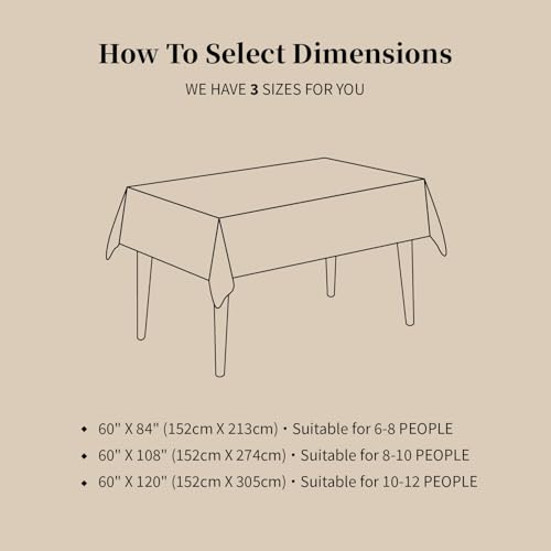 100% Pure Linen Scalloped Embroidery Rectangle Tablecloths 104Lx60W Inch for Dinners, Parties, Spring, Machine Washable, 8-10 Sets, 60''x104'', Olive Green(Edges-Gold) - color: Olive Green(edges-gold), size: 104" x 60" (Rectangular)