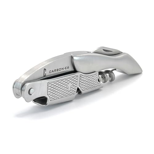 Professional Waiter's Corkscrew Wine Bottle Opener (The ultimate wine key for bartenders, servers, sommeliers, connoisseurs, enologists, and all wine enthusiasts) - color: Stainless, size: 1-Pack