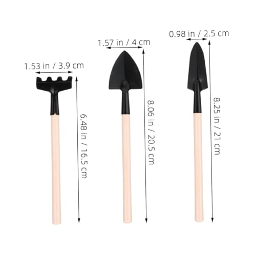 VALICLUD 9pcs Mini Garden Tool Set Rake, Trowel, and Shovel for Transplanting, Cultivating, and Potted Plants – Small Handheld Gardening Tools for Bonsai, Succulents, and Indoor Plant Care
