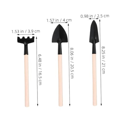 VALICLUD 9pcs Mini Garden Tool Set Rake, Trowel, and Shovel for Transplanting, Cultivating, and Potted Plants – Small Handheld Gardening Tools for Bonsai, Succulents, and Indoor Plant Care