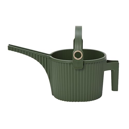 Hachiman Small Watering Can with Widened Spout | 1.5 L Plant Watering Can for Indoor and Outdoor Plants, Hands-Free Filling, 13.3" × 5.3", Garden Green - color: Garden Green, size: Small