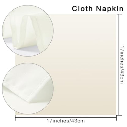 Bailarina Cloth Napkins Set of 80,17x17 inches Dinner Napkins Cloth Washable,Polyester Square Table Cloth Napkin Bulk with Hemmed Edges Ideal for Banquets, Parties and Weddings-Peacock Blue - color: Peacock Blue