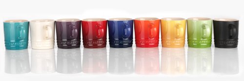 Le Creuset Stoneware Espresso Mug, 3 oz., Flame - color: Flame, size: 3.4 Ounces