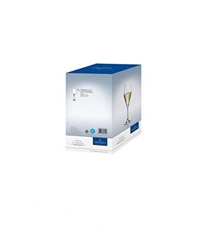 Villeroy & Boch La Divina Champagne, Crystal Glass, Clear, 260 ml, 1-Piece - style: Champagne flute