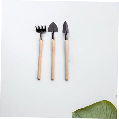 Homoyoyo 6 Sets Mini Garden Tools Kit – 18pcs Small Metal Hand Tools for Indoor Gardening, Flower Planting, Soil Digging, Transplanting, and Succulent Care