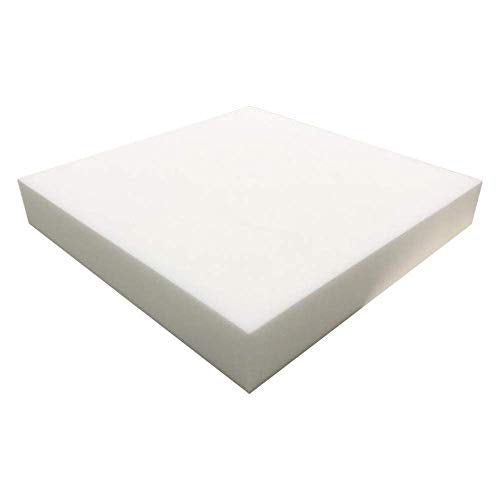 Foamma 2" x 21" x 21" High Density Upholstery Foam, Chair Cushion Square Foam for Dining Chairs, Wheelchair Seat Cushion Replacement - color: High Density, size: 2" x 21" x 21"