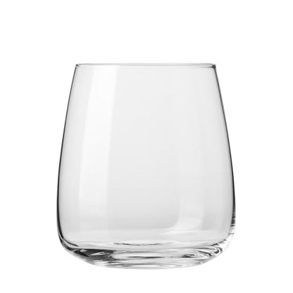 KROSNO Water Glasses Set of 6, 15.9 oz, Modern Collection | Drinking Glasses, Lead-Free Crystal Glassware, Juice Glasses, Water Glass Set, Dishwasher Safe, Made in Europe - size: 14.2 fl oz (Set of 6)