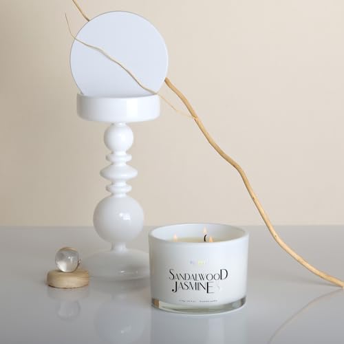 Scented Candle, Talent Candles for Home Scented, 3 Wicks Soy Candles, Candle Gifts for Women & Men, Contemporary Jar Candles, 25 hrs Burn, 10.9oz Sandalwood & Jasmine, TCGG8100A