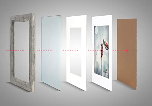 Grey 5x7 Picture Frame set of 3,Display 5x7 without Mat or 4x6 with Mat - color: Grey, size: 5x7 inches