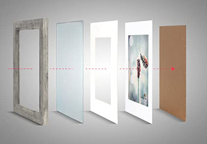 Grey 8x10 Picture Frame set of 3,Display 8x10 without Mat or 5x7 with Mat Wall Gallery Photo Frames - color: Grey, size: 8x10 inches