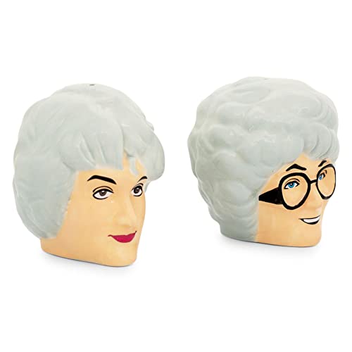 The Golden Girls Sophia and Dorothy Ceramic Salt and Pepper Shakers, Set of 2 | Spice Dispenser Canister Set, Home & Kitchen Decor For Dining Room | Nostalgic Cute Gifts And Collectibles