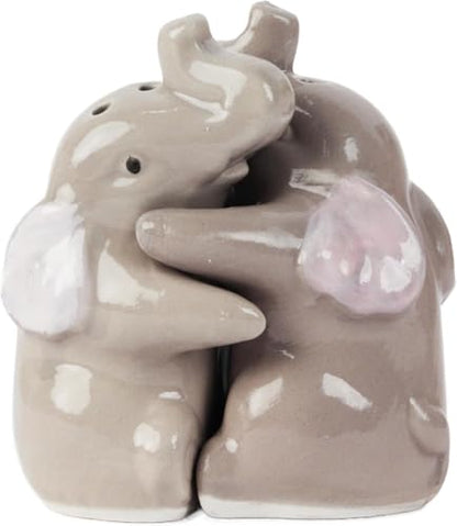Hugging Elephants Salt and Pepper Shaker - color: Hugging Elephants