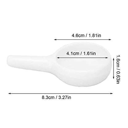 Tealight Wax Warmer Candle Spoon, Shape Replacement Candle Holder for Essential Oil, Aromatherapy Diffuser,Fragrance Incense (White) - color: White