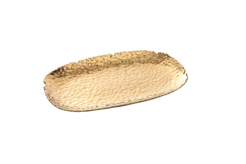 Pampa Bay Golden Millennium 14 x 9-inch Serving Platter, Gold - color: Gold