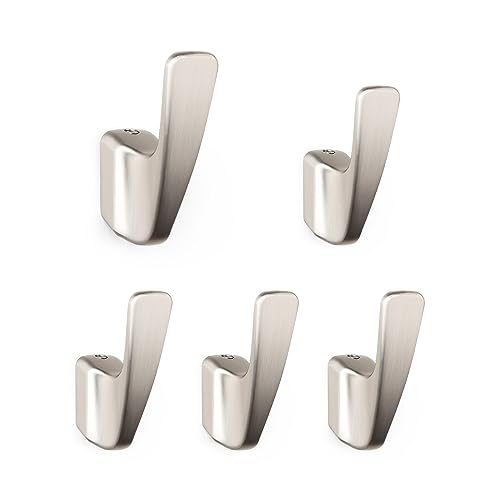 SARIHOSY5 Packs Coat Hooks,Metal Hooks for Clothes, Hats, Bags, Towels, Keys(Bronze) - color: Multicolor