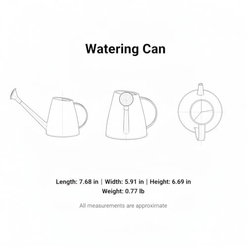 1.8L Long Spout Watering Can for Indoor Plants, Durable PP Plastic Pot Waterer with Precise Flow Control for Home Garden, Balcony & Windowsill - color: Gray