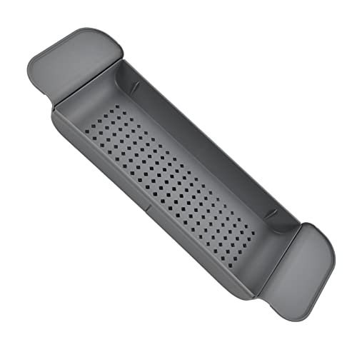 Expandable Bathtub Caddy Tray, PP Material, Adjustable Length, Ideal for Relaxing Baths and Organizing Toiletries (Gray) - color: Gray