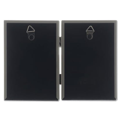 Lawrence Frames Bead Border Design, 3.5x5 Double, Satin Gold - color: Satin Gold, size: 3.5x5 Double
