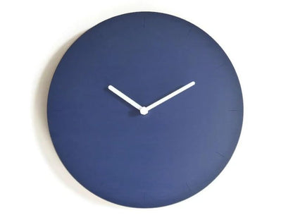 Minimalist Wooden Wall Clock, Modern Round Silent Non-Ticking Clock, Natural Wood Decorative Clock for Living Room Bedroom Office, 12 Inch