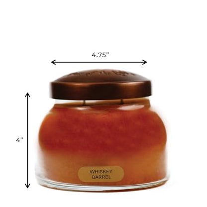A Cheerful Giver - Whiskey Barrel - 22oz Mama Scented Candle Jar with Lid - Keepers of the Light - 125 Hours of Burn Time, Gift for Women, Brown - size: 22 oz, style: Whiskey Barrel