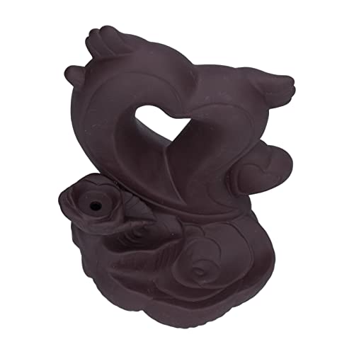 Backflow Incense Burner Smoke Waterfall Burner Ceramic Incense Holder Ornament for Home Office Decoration