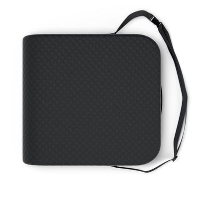 Extra Large Wheelchair Seat Cushion - for Sciatica and Lower Back Pain Relief, Anti-Slip, Removable Strap, Coccyx Pain Relief, 19” X 17” X 3” (Black) - color: Black