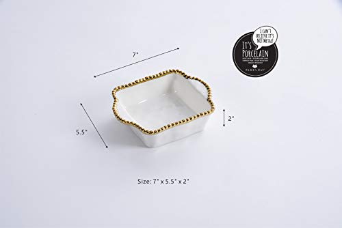 Pampa Bay Titanium Baking Dish (Square Single, Golden Salerno) - color: Golden Salerno, size: Square Single