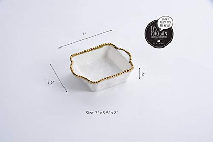 Pampa Bay Titanium Baking Dish (Square Single, Golden Salerno) - color: Golden Salerno, size: Square Single