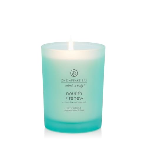 Chesapeake Bay Candle Mind & Body Medium Jar Candle Nourish + Renew (Coconut & Sandalwood) - color: Nourish + Renew, size: 8.8oz