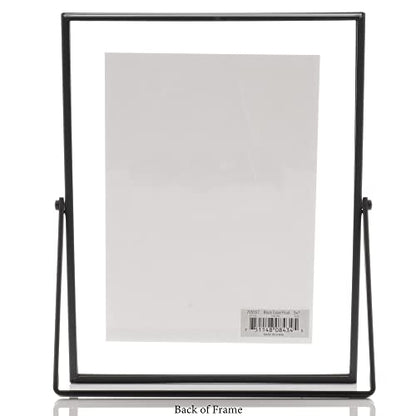 Lawrence Frames Metal Easel Float Picture Frame, 5x7, Black - color: Black, size: 5x7