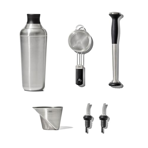 OXO Steel 6-Piece Barware Set | Product only