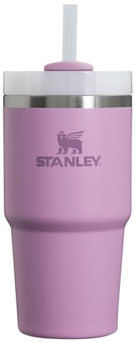 STANLEY Quencher H2.0 Flow State Tumbler, 20 oz, Lilac | Straw and 3-Position Lid | Cup Holder Compatible for Travel | Insulated Stainless Steel Cup | BPA-Free - color: Lilac, style: Classic