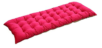 Chaise Lounger Patio Cushion Rocking Chair Sofa Furniture Lounge Cushions Outdoor Indoor Thick Sun Lounger Swing Bench Cushion with Elastic Ties 45 L X 18 W, Rose Red - color: Rose Red, style: 45 L X 18 W