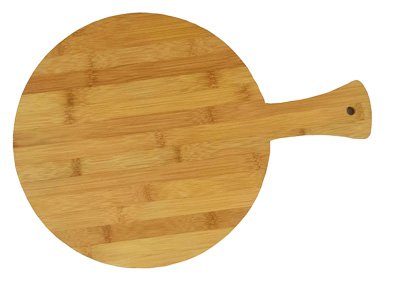 Round Bamboo Pizza Board Sunrise Kitchen Supply (16") - size: 16"L x 16"W