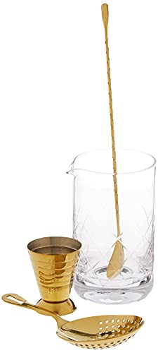 Barfly Classic Cocktail Stirring Set, Gold - color: Gold