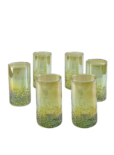 Serene Spaces Living 6" Speckled Green Glass Bud Vases, Tall & Slender Floral Vase, Perfect for Floral Arrangements at Home, Office, Wedding Tablescapes, Celebratory Events, Pack of 16 - size: Small - Set of 16