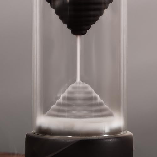 Hourglass Backflow Incense Burner Waterfall Incense Holder Bracket Glass Windproof Cover Provides 20 Counter Flow Incense Cones for Yoga Office Home Decoration Odor Elimination