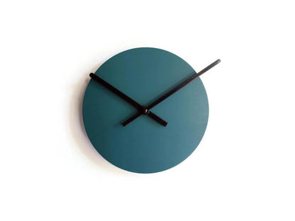 Minimalist Wooden Wall Clock, Natural Wood Round Clock with Black Hands, Modern Silent Non-Ticking Wall Clock for Living Room Bedroom Office Kitchen, 12 Inch