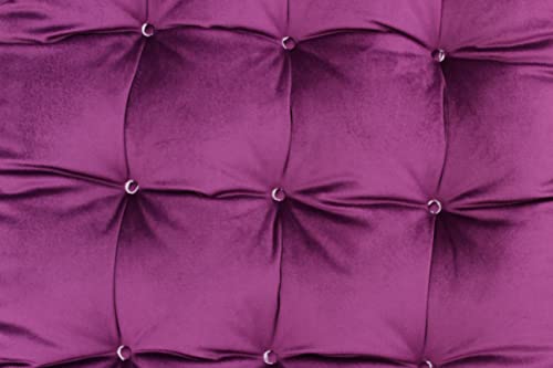 Velvet Bench Cushion for Outdoor Furniture, Anti-Slip Bottom Settee Cushions for Bay Window Loveseat Sofa, Non-Skid Rocking Chair Reclinger Car Seat Pads 17.7 L X 17.7 W, Purple - color: Purple, style: 17.7 L X 17.7 W