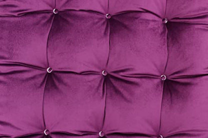 Velvet Bench Cushion for Outdoor Furniture, Anti-Slip Bottom Settee Cushions for Bay Window Loveseat Sofa, Non-Skid Rocking Chair Reclinger Car Seat Pads 17.7 L X 17.7 W, Purple - color: Purple, style: 17.7 L X 17.7 W
