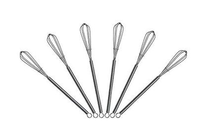 7.2 inch Mini Wire Whisk 6 Pack - Stainless Steel - size: 6pk of 7.2"