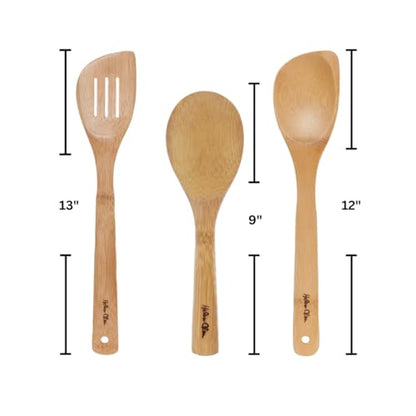 Helen’s Asian Kitchen Bamboo Cooking Utensils and Stir Fry Tools, 3-Piece Set - size: 3-Piece Set