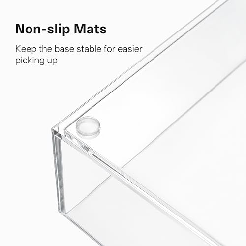HBlife Acrylic Guest Towel, Paper Napkin Holder Tray for Bathroom - Clear Waterproof Disposable Paper Hand Towel Dispenser, Modern Flat for Table, Kitchen, Home, Hotel, Office - color: Clear Guest Towel Tray