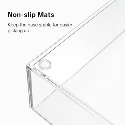 HBlife Acrylic Guest Towel, Paper Napkin Holder Tray for Bathroom - Clear Waterproof Disposable Paper Hand Towel Dispenser, Modern Flat for Table, Kitchen, Home, Hotel, Office - color: Clear Guest Towel Tray