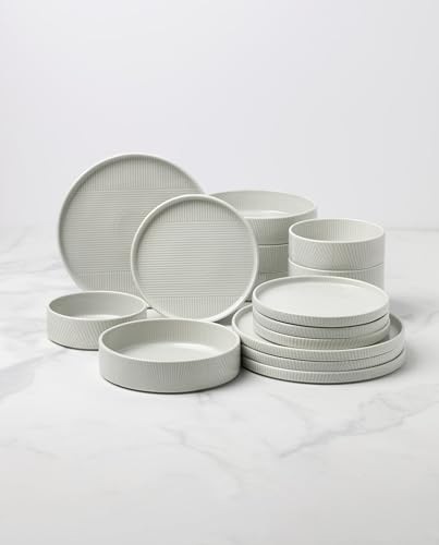 Lenox 897949 Modulus 16-Piece Dinnerware Set, Vapor - color: Vapor, style: 16-Piece Dinnerware Set