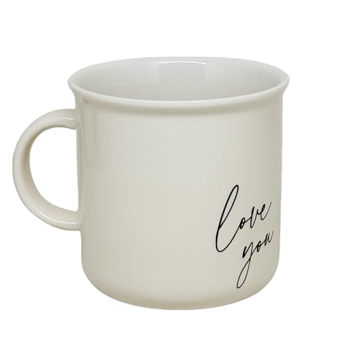 Sweet Water Decor Love You Coffee Mug, 11 oz Ceramic Cup, Dishwasher & Microwave Safe, Cute Mug for Moms, Wife & Grandma, Mother's Day & Birthday Gift Idea, For Tea & Espresso - style: Love You - Neutral