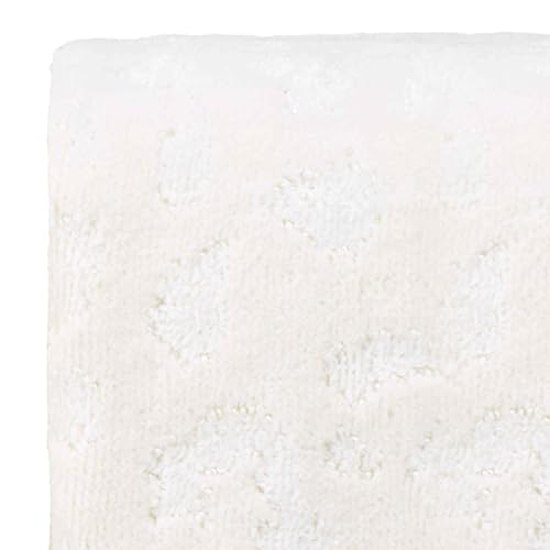 Nicole Miller - Washcloths, Soft & Absorbent Cotton Towels, Dorm Room Essentials, Set of 4 (Celina Collection, Cream) - size: 4pc Washcloths