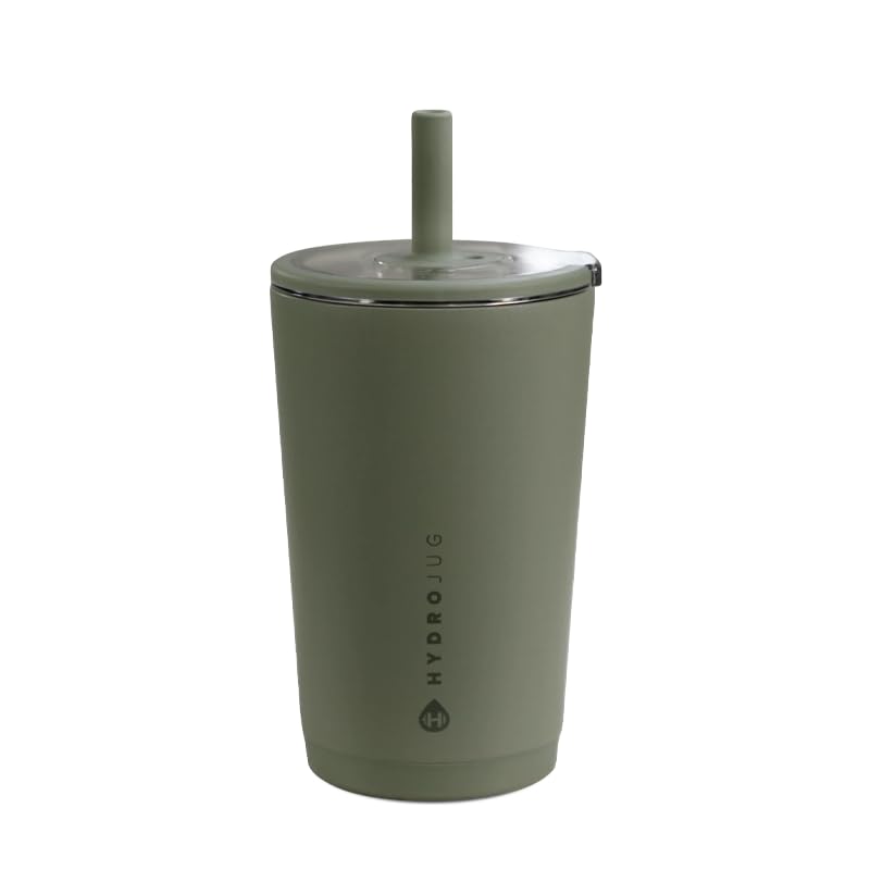 HydroJug Everyday Tumbler 14 oz, Ceramic-Lined Straw Cup, Courtyard - color: Courtyard, size: 14 Ounces