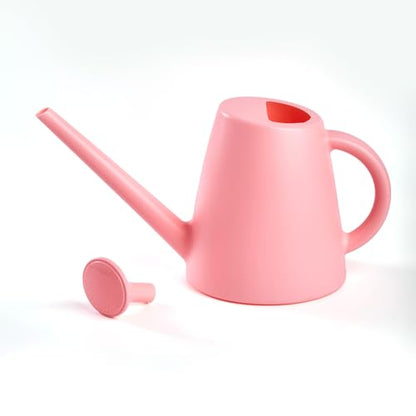 ZXJ Plant Watering Cans for Indoor and Outdoor Home Garden Plants - with Long Spout - Pink - 1/2 Gallon - color: Pink